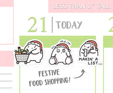 Load image into Gallery viewer, S_543 Squidge Festive Food Shopping | Squidge Stickers | Planner Stickers