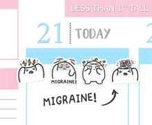 Load image into Gallery viewer, S_556 Squidge Has a Migraine! | Squidge Stickers | Planner Stickers