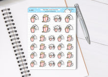 Load image into Gallery viewer, S_559 Squidge Loves Popcorn | Squidge Stickers | Planner Stickers