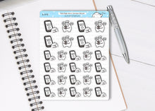Load image into Gallery viewer, S_570 Squidge Takes a Screen Break | Squidge Stickers | Planner Stickers