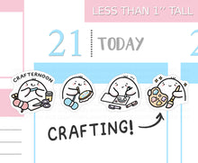 Load image into Gallery viewer, S_578 Squidge is Crafting | Squidge Stickers | Planner Stickers