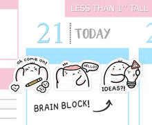 Load image into Gallery viewer, S_582 Squidge is Struggling for Ideas | Squidge Stickers | Planner Stickers