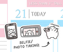 Load image into Gallery viewer, S_585 Squidge Takes a Selfie | Squidge Stickers | Planner Stickers