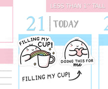 Load image into Gallery viewer, S_586 Squidge - Filling My Cup | Squidge Stickers | Planner Stickers