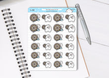 Load image into Gallery viewer, S_588 Squidge Plays Darts | Squidge Stickers | Planner Stickers