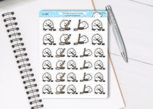 Load image into Gallery viewer, S_589 Squidge Plays Ice Hockey | Squidge Stickers | Planner Stickers