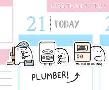 Load image into Gallery viewer, S_593 Squidge - Plumber | Squidge Stickers | Planner Stickers