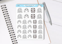 Load image into Gallery viewer, S_594 Squidge - Panda Eyes Tired | Squidge Stickers | Planner Stickers