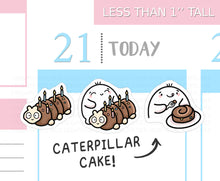 Load image into Gallery viewer, S_603 Squidge Loves Caterpillar Cakes | Squidge Stickers | Planner Stickers