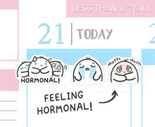 Load image into Gallery viewer, S_615 Squidge is Feeling Hormonal | Squidge Stickers | Planner Stickers