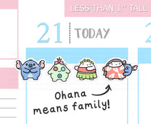 Load image into Gallery viewer, S_626 Ohana | Squidge Stickers | Planner Stickers