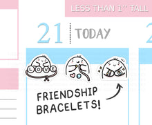 Load image into Gallery viewer, S_634 Making (Friendship) Bracelets | Squidge Stickers | Planner Stickers