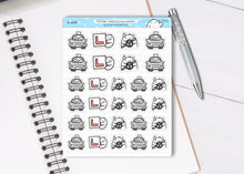 Load image into Gallery viewer, S_635 Learning to Drive | Squidge Stickers | Planner Stickers