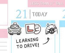 Load image into Gallery viewer, S_635 Learning to Drive | Squidge Stickers | Planner Stickers