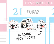Load image into Gallery viewer, S_639 Reading Spicy Books | Squidge Stickers | Planner Stickers