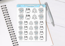 Load image into Gallery viewer, S_640 Intrusive Thoughts | Squidge Stickers | Planner Stickers