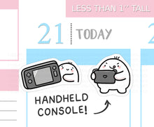 Load image into Gallery viewer, S_641 Handheld Console (Black) | Squidge Stickers | Planner Stickers