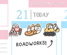 Load image into Gallery viewer, S_656 Roadworks | Squidge Stickers | Planner Stickers