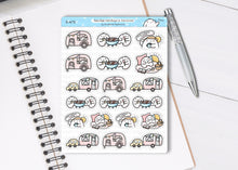 Load image into Gallery viewer, S_672 Caravan Holiday | Squidge Stickers | Planner Stickers