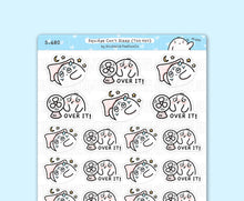 Load image into Gallery viewer, S_680 Can't Sleep (Too Hot) | Squidge Stickers | Planner Stickers