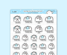Load image into Gallery viewer, S_685 Sensory Overload | Squidge Stickers | Planner Stickers