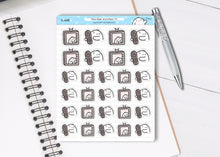 Load image into Gallery viewer, S_688 Watching TV | Squidge Stickers | Planner Stickers