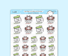 Load image into Gallery viewer, S_689 Crabby & Snappy | Squidge Stickers | Planner Stickers