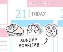Load image into Gallery viewer, S_807 Sunday Scaries | Squidge Stickers