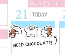Load image into Gallery viewer, S_812 Squidge NEEDS Chocolate | Squidge Stickers