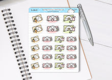 Load image into Gallery viewer, S_840 Chilling In Bed (Spring) | Squidge Stickers