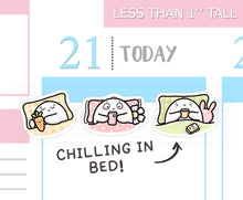 Load image into Gallery viewer, S_840 Chilling In Bed (Spring) | Squidge Stickers