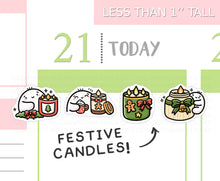 Load image into Gallery viewer, S_966 Festive Candles 2 | Squidge Stickers