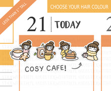Load image into Gallery viewer, FL_030 Cosy Cafe | Lottie Stickers | Autumn/Fall and Halloween Planner Stickers