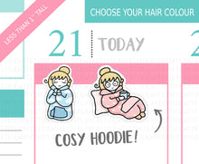 Load image into Gallery viewer, L_252 Cosy Hoodie | Lottie Stickers | Planner Stickers
