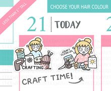 Load image into Gallery viewer, L_293 Crafting Girlie | Lottie Stickers | Planner Stickers