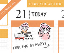 Load image into Gallery viewer, FL_038 Don't Try Me! | Lottie Stickers | Autumn/Fall and Halloween Planner Stickers