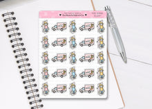 Load image into Gallery viewer, L_261 Food Delivery | Lottie Stickers | Planner Stickers
