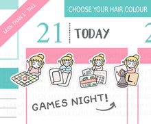 Load image into Gallery viewer, L_296 Games Night | Lottie Stickers | Planner Stickers