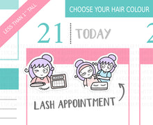 Load image into Gallery viewer, L_263 Lash Appointment | Lottie Stickers | Planner Stickers
