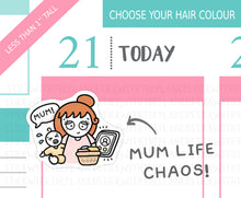 Load image into Gallery viewer, L_307 Mum Life Chaos | Lottie Stickers | Planner Stickers