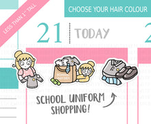 Load image into Gallery viewer, L_268 School Uniform Shopping | Lottie Stickers | Planner Stickers