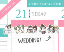Load image into Gallery viewer, L_280 Wedding Sampler (Same Sex Girls) | Lottie Stickers | Planner Stickers