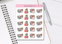 Load image into Gallery viewer, L_284 Watching Youtube | Lottie Stickers | Planner Stickers