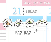 Load image into Gallery viewer, S_005 Squidge Gets Paid | Squidge Stickers | Planner Stickers
