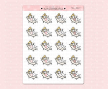 Load image into Gallery viewer, SL_005 Sun Bathing | Neutral Lottie Stickers | Planner Stickers