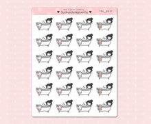 Load image into Gallery viewer, SL_021 Bubble Bath | Neutral Lottie Stickers | Planner Stickers