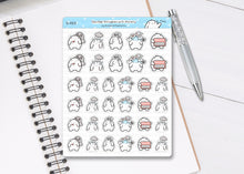 Load image into Gallery viewer, S_025 Squidge is Feeling Anxious | Squidge Stickers | Planner Stickers
