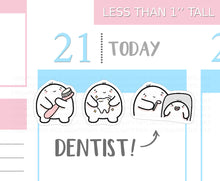 Load image into Gallery viewer, S_030 Squidge Goes to the Dentist | Squidge Stickers | Planner Stickers
