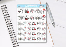 Load image into Gallery viewer, S_057 Squidge Celebrates Valentines Day | Squidge Stickers | Planner Stickers