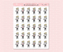 Load image into Gallery viewer, SL_080 Weight Lifting | Neutral Lottie Stickers | Planner Stickers